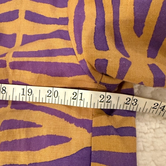Brooke Wright Purple and Gold Zebra Print Women's Kimono Top one size - Picture 5 of 6
